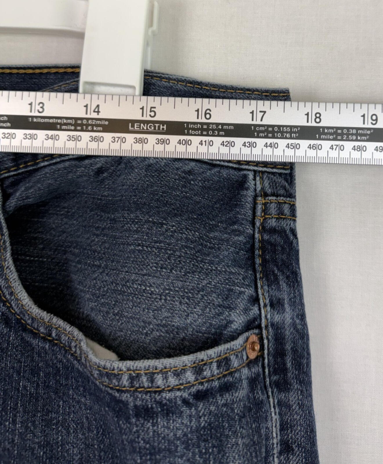 Levi's 559 jeans men's 34 x 32 relaxed fit straight blue denim Pants retro