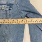 LEVIS Girls Blue Jean Denim Trucker Jacket Youth Size XL (13-15yrs) Pockets