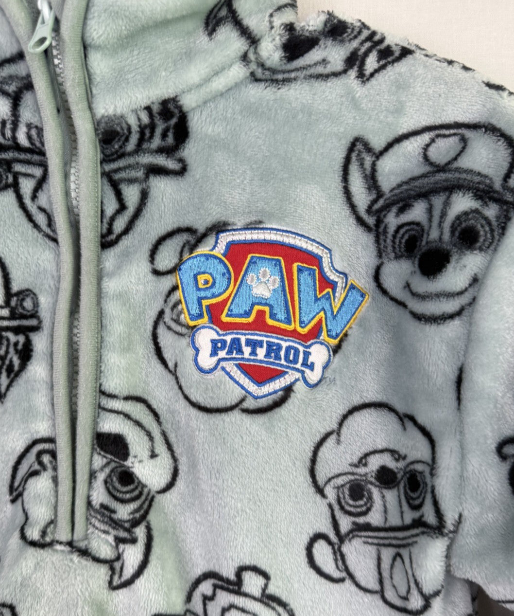 Paw Patrol Boys Full Zip Fleece Sweater Sz 10-12 - Super Soft and Cozy