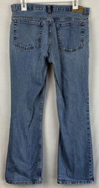 Eddie Bauer Womens Jeans Sz 10 Petite Blue Denim Pants Bootcut 5-Pocket