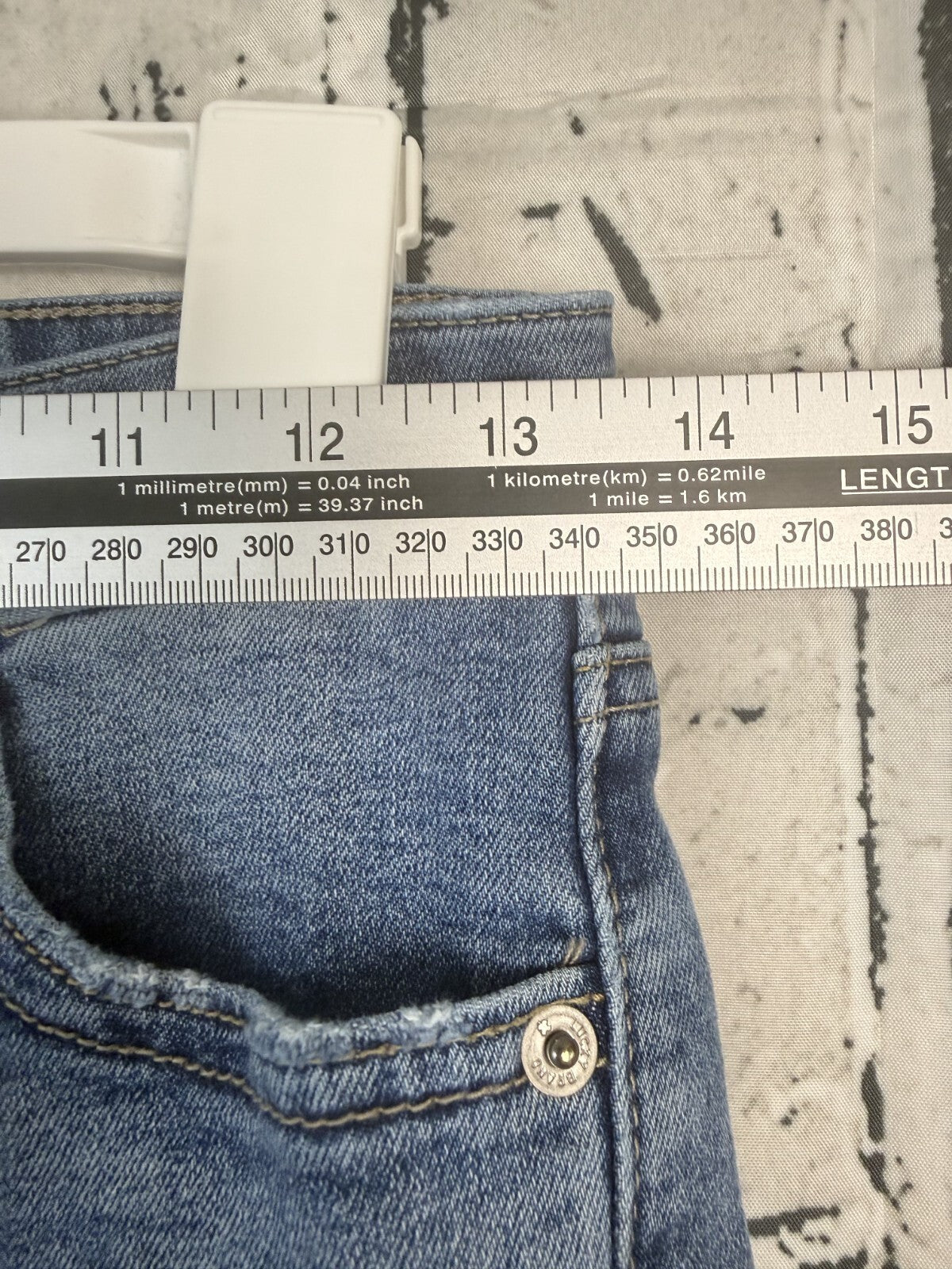 Lucky Brand Jeans Womens Sz 4 High Rise Skinny Bridgette Button Fly Raw Hem