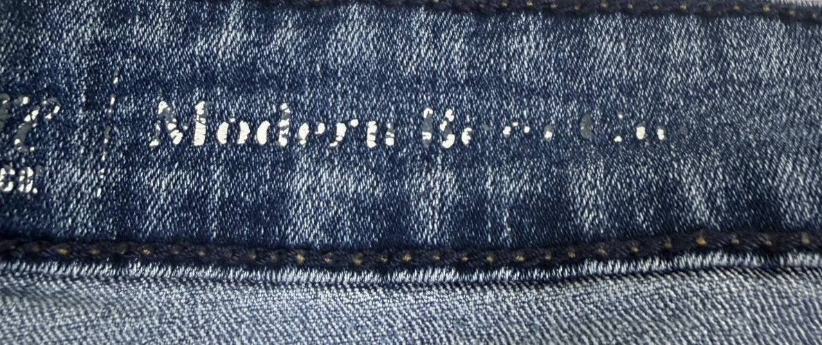 Signature by Levi Strauss Boot Cut Jeans Womens 12S Blue Low Rise Star Belt