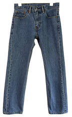 Levi's 505 Mid Blue Denim Straight Leg Jeans Zip Fly Mid Rise Men's W30 L30