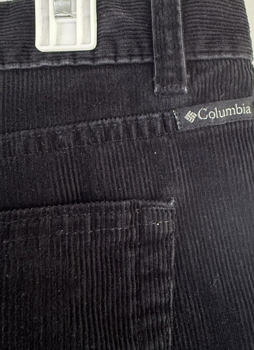 Columbia Womens 12 Corduroy Pants Flat Front Black