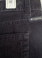 Columbia Womens 12 Corduroy Pants Flat Front Black