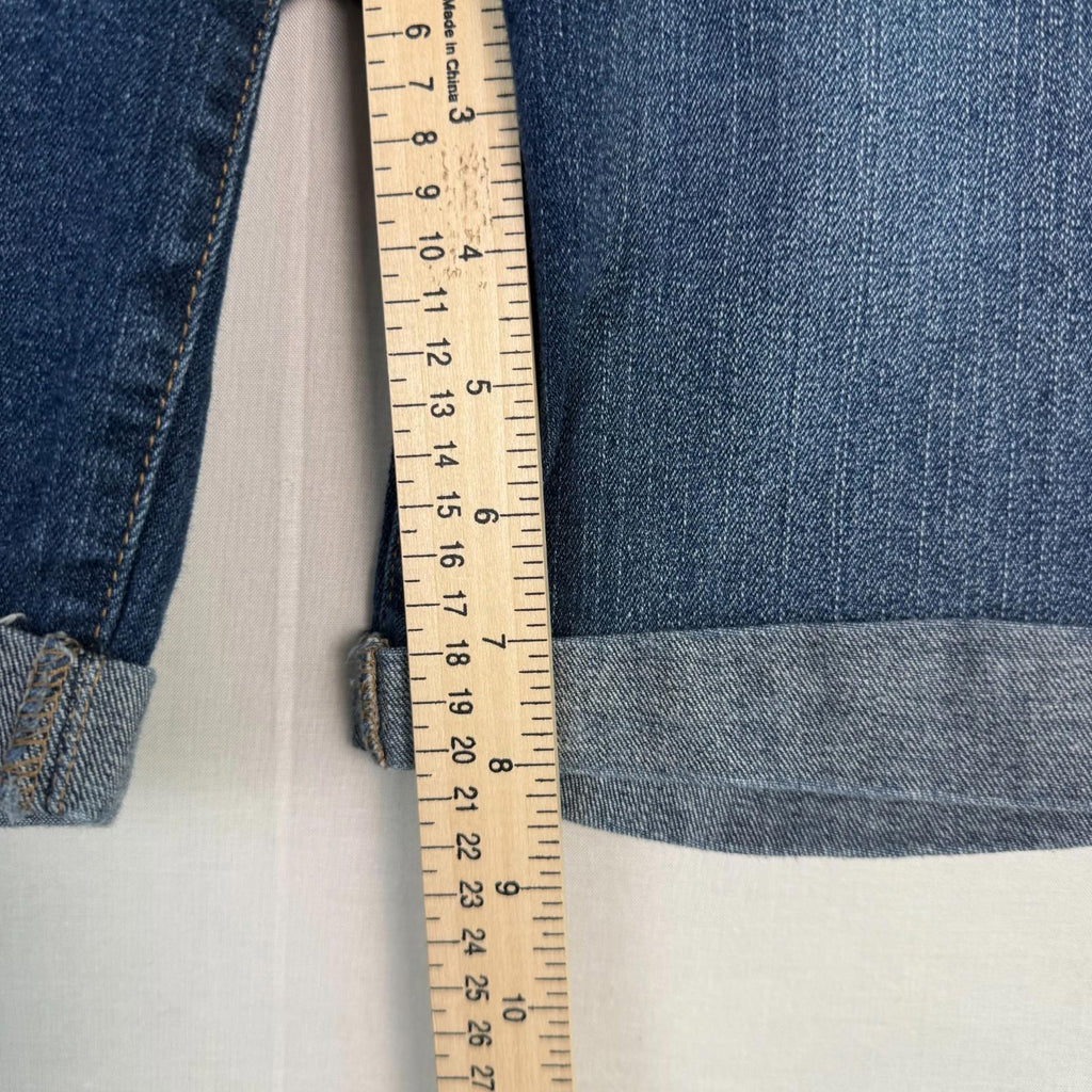 Aeropostale Womens Bermuda Shorts Sz 10 Distressed Denim