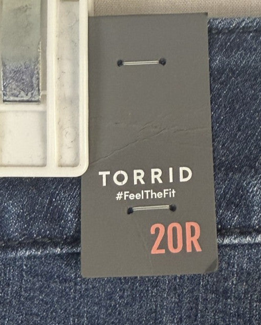 Torrid Bombshell Skinny Jeans Premium Denim Dark Wash Plus Size 20R Stretch