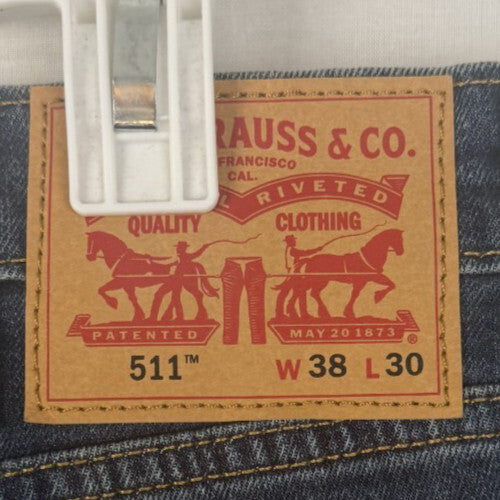 Levi's 511 Slim Jeans – Men's Size 38x30 – Medium Wash Denim – New with Tags