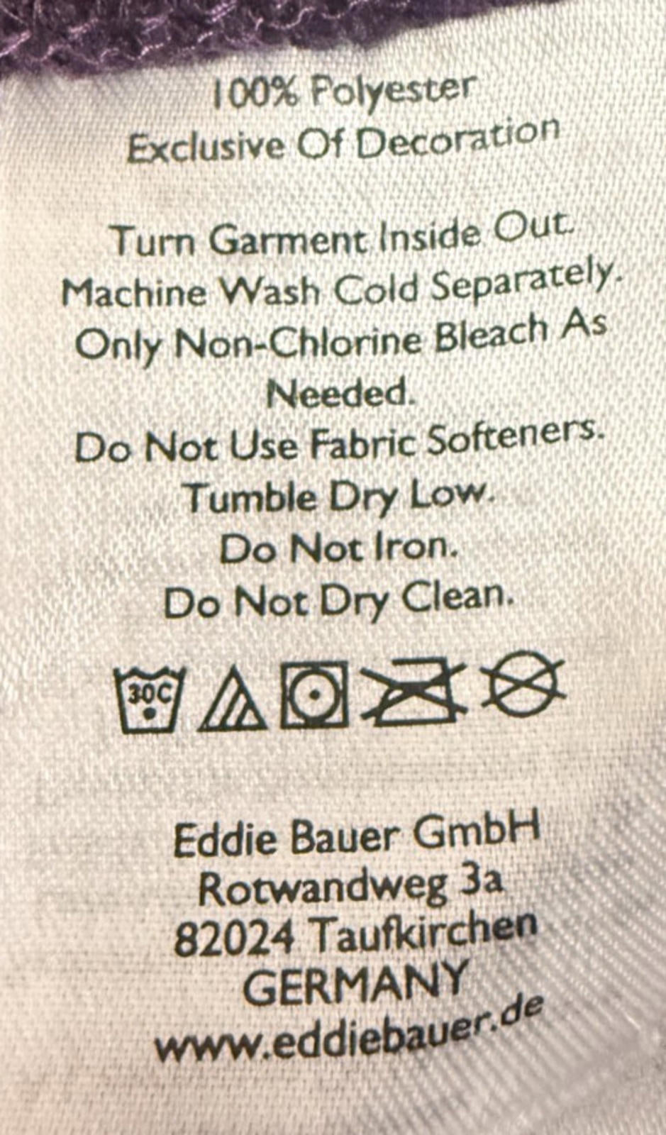 Eddie Bauer Sweater Men TXL Burgundy 1/4 Zip Hiking Fleece Outdoors Pullover