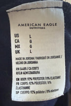 American Eagle Mens Basketball Shorts USA Sz Large Zipper Pockets Drawstring