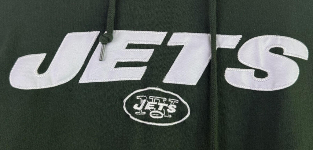 New York Jets Majestic Mens Hoodie Sz 2xl XXL Embroidered Logo