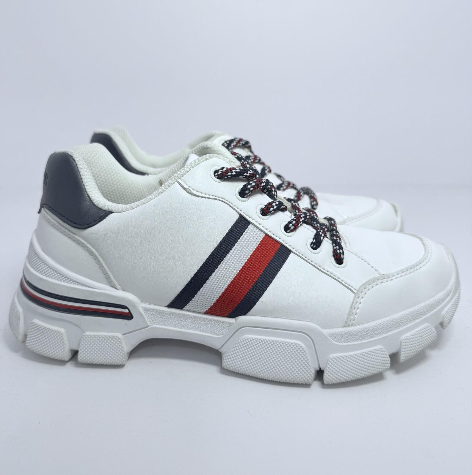 Tommy Hilfiger Women’s Size 6.5 Shoes Sneakers Red White Blue