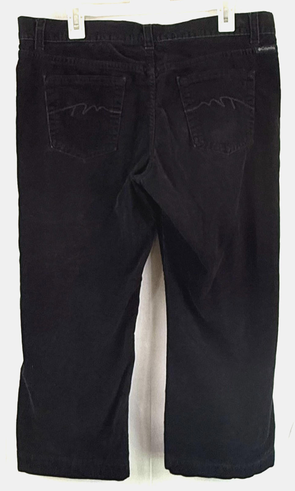 Columbia Womens 12 Corduroy Pants Flat Front Black