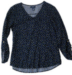Gap black polka dot womens shirt m