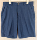Under Armour Golf Chino Shorts Mens 38 X 10 Blue Loose Polyester