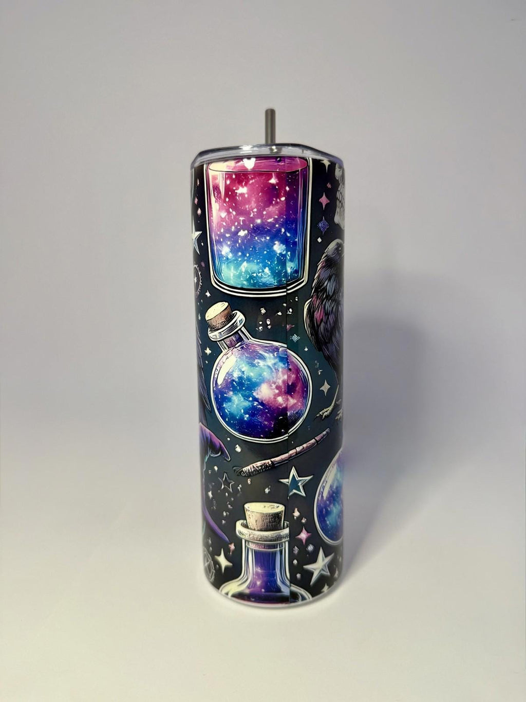 20 oz Witch Stainless Steel Tumbler with Lid, Straw