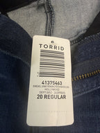 Torrid Bombshell Skinny Jeans Premium Denim Dark Wash Plus Size 20R Stretch
