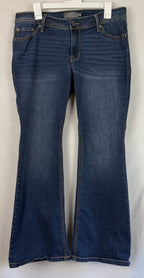Torrid Jeans Women Size 12S Short Dark Blue Denim Luxe Slim Boot Casual Western