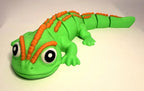 Large 3D Printed Articulated Lizard – Flexible Toy Figurine - 12 Inches