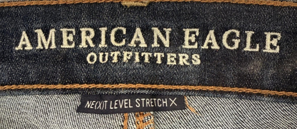 American Eagle Midi Shorts Next Level Stretch X Womens Sz 4 Dark Wash