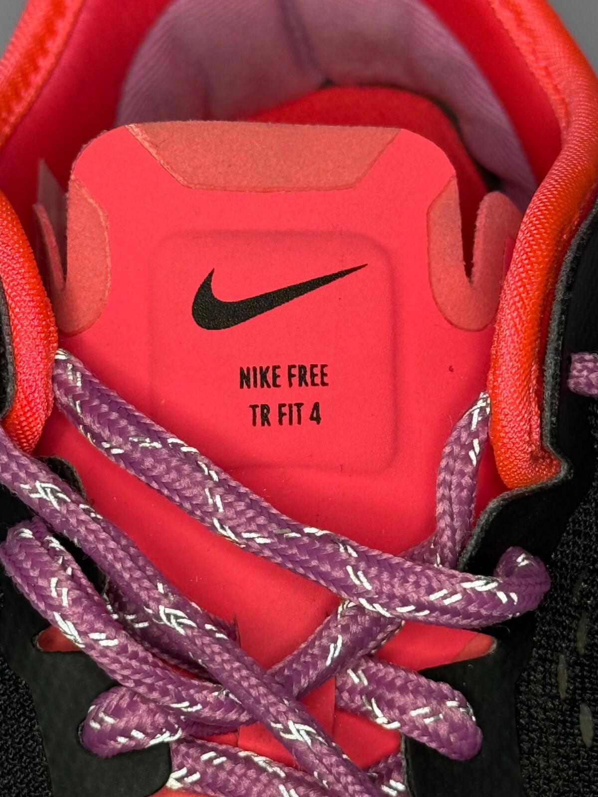 Nike Free TR Fit 4 Black Pink Womens US Size 6.5  Running Shoes