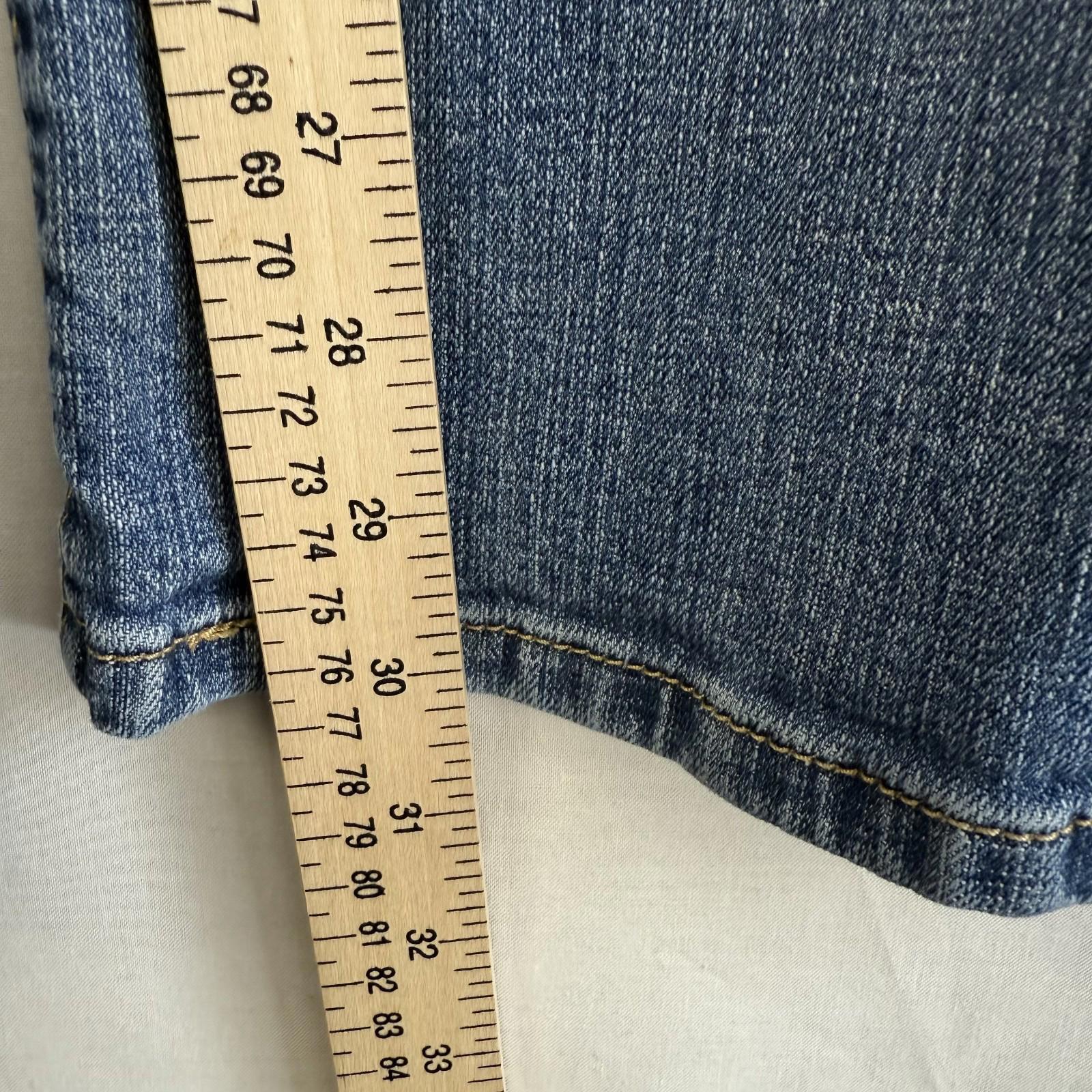 Levis 550 Relaxed Bootcut Womens Jeans Size 16M Blue Denim Stretch Mid Rise