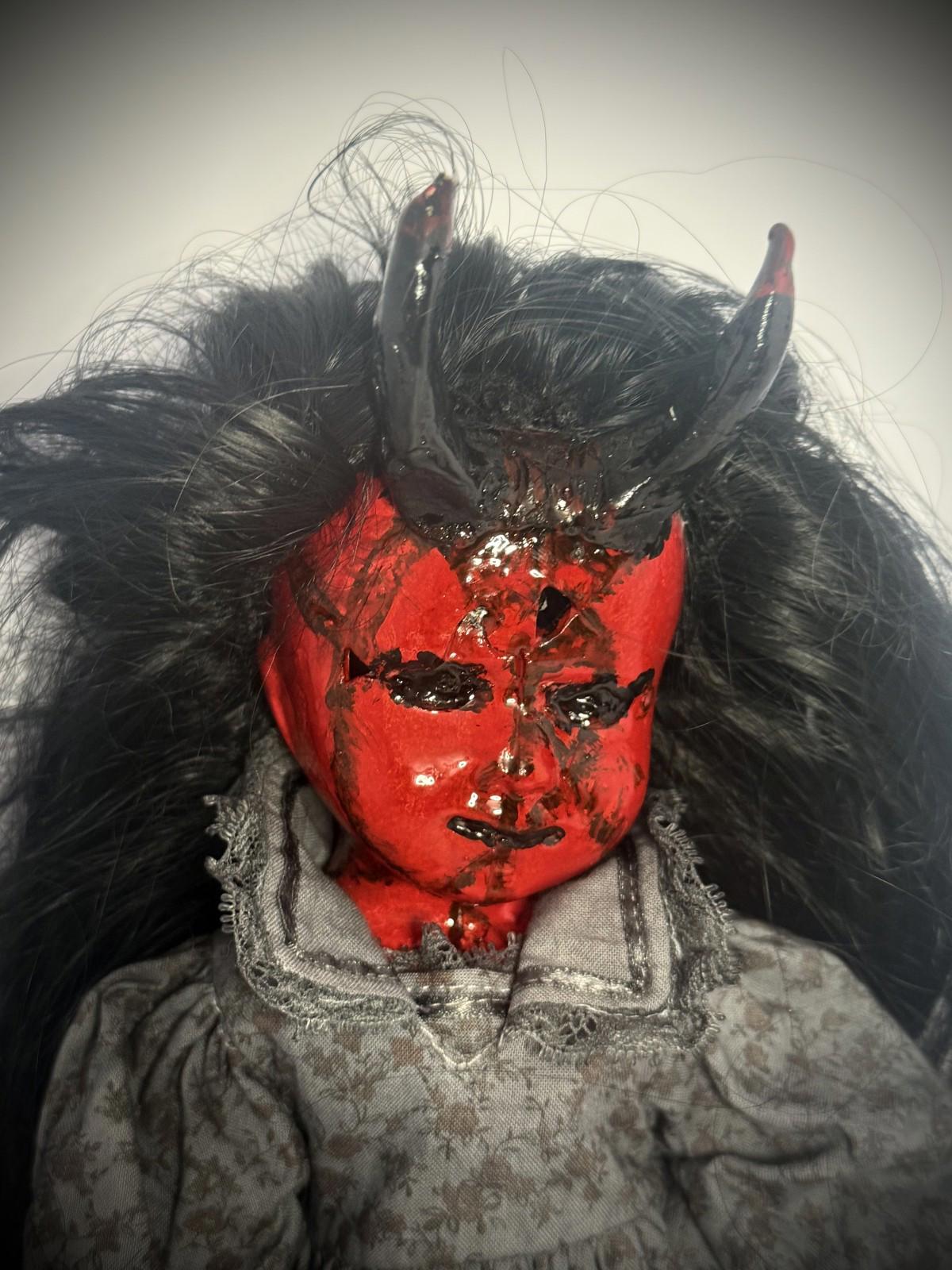 The Innocent Bride - OOAK Scary Creepy Doll 12" Hand Painted Horror Haunting Art