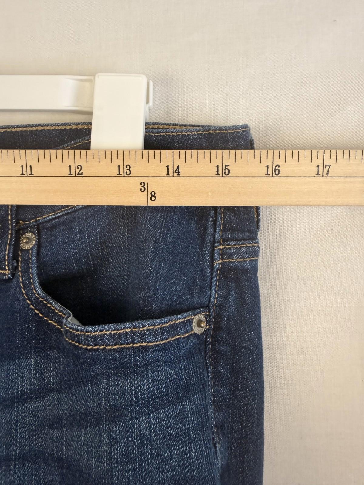 Banana Republic Women's Girlfriend Blue Jeans Size 27 Whiskered