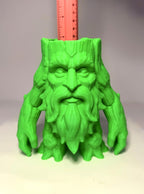 3D Printed Green Man Planter - 6 Inch - Indoor