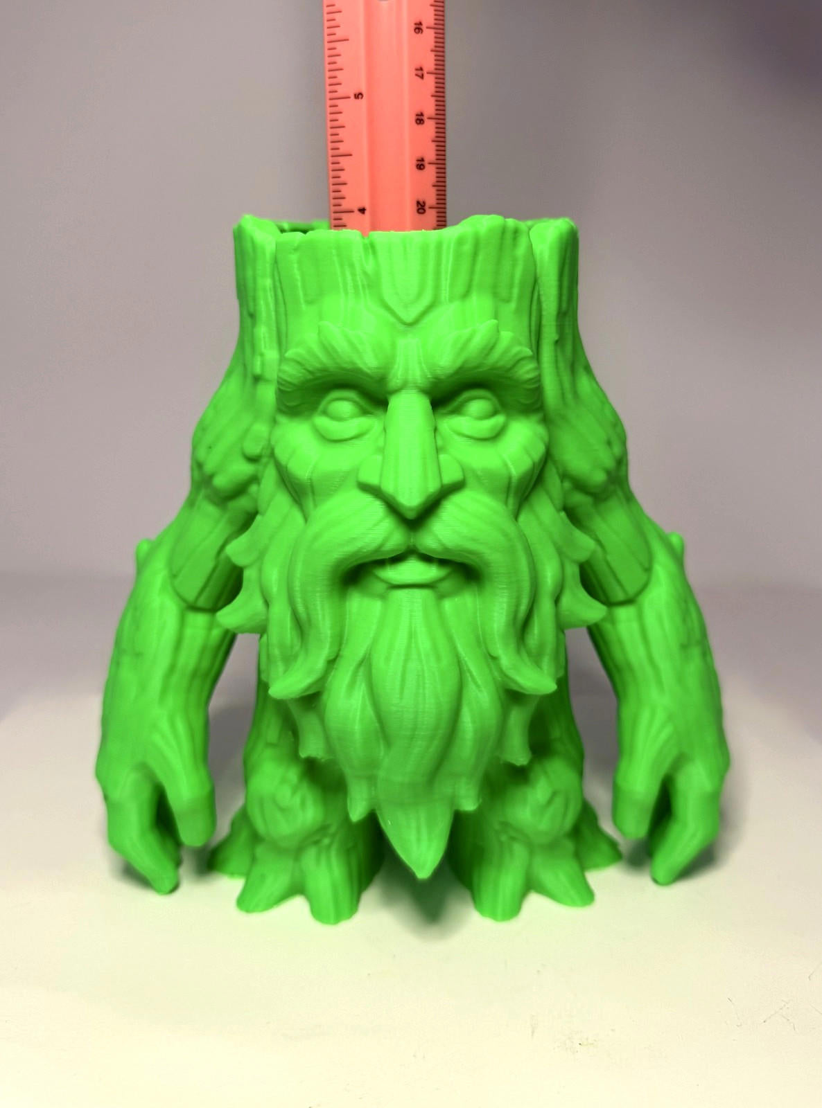 3D Printed Green Man Planter - 6 Inch - Indoor