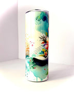 20 oz Manatee Stainless Steel Tumbler with Lid, Straw