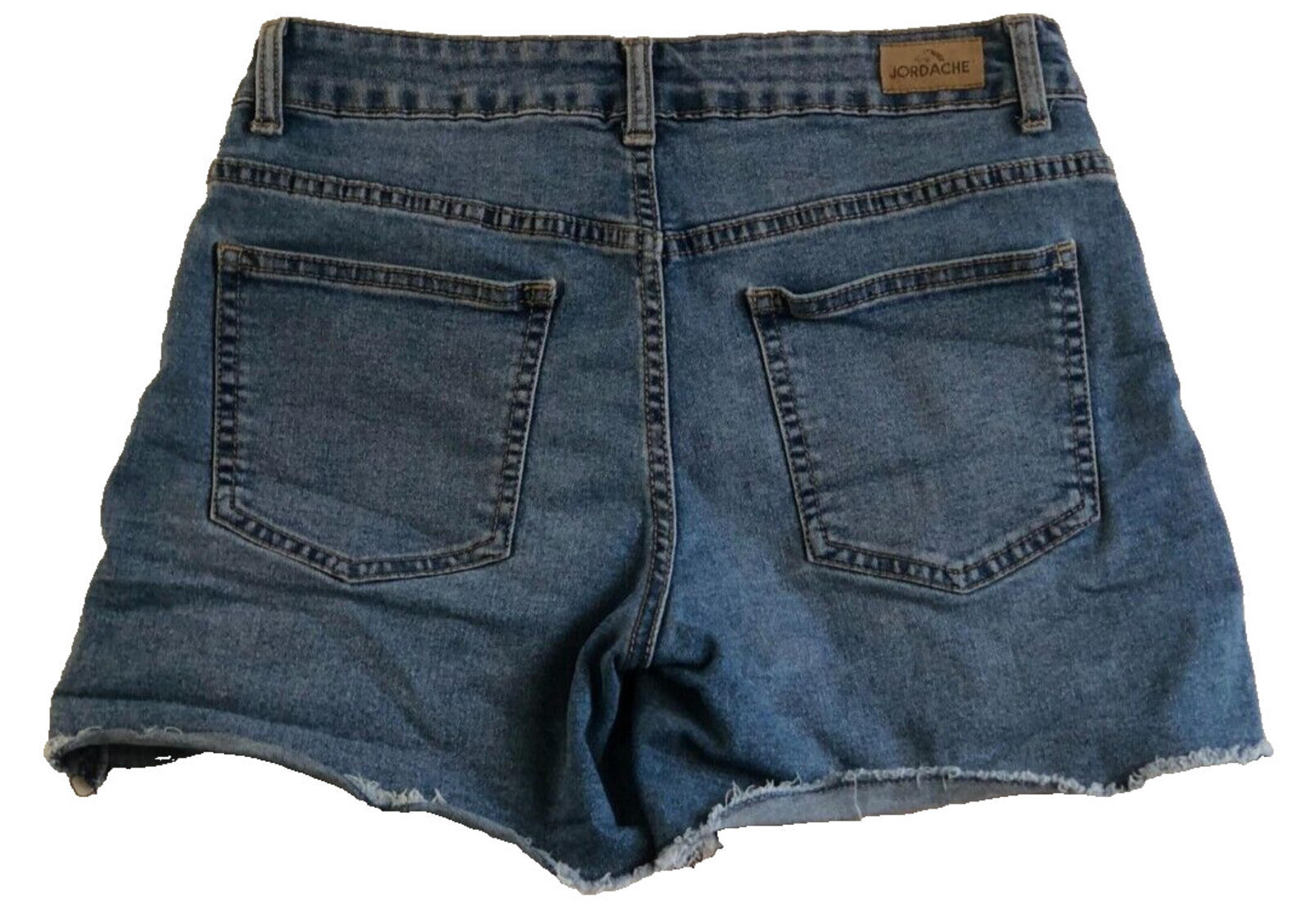 Jordache Shorts Girls Sz 16 Blue Denim Cut Off Medium Wash Distressed