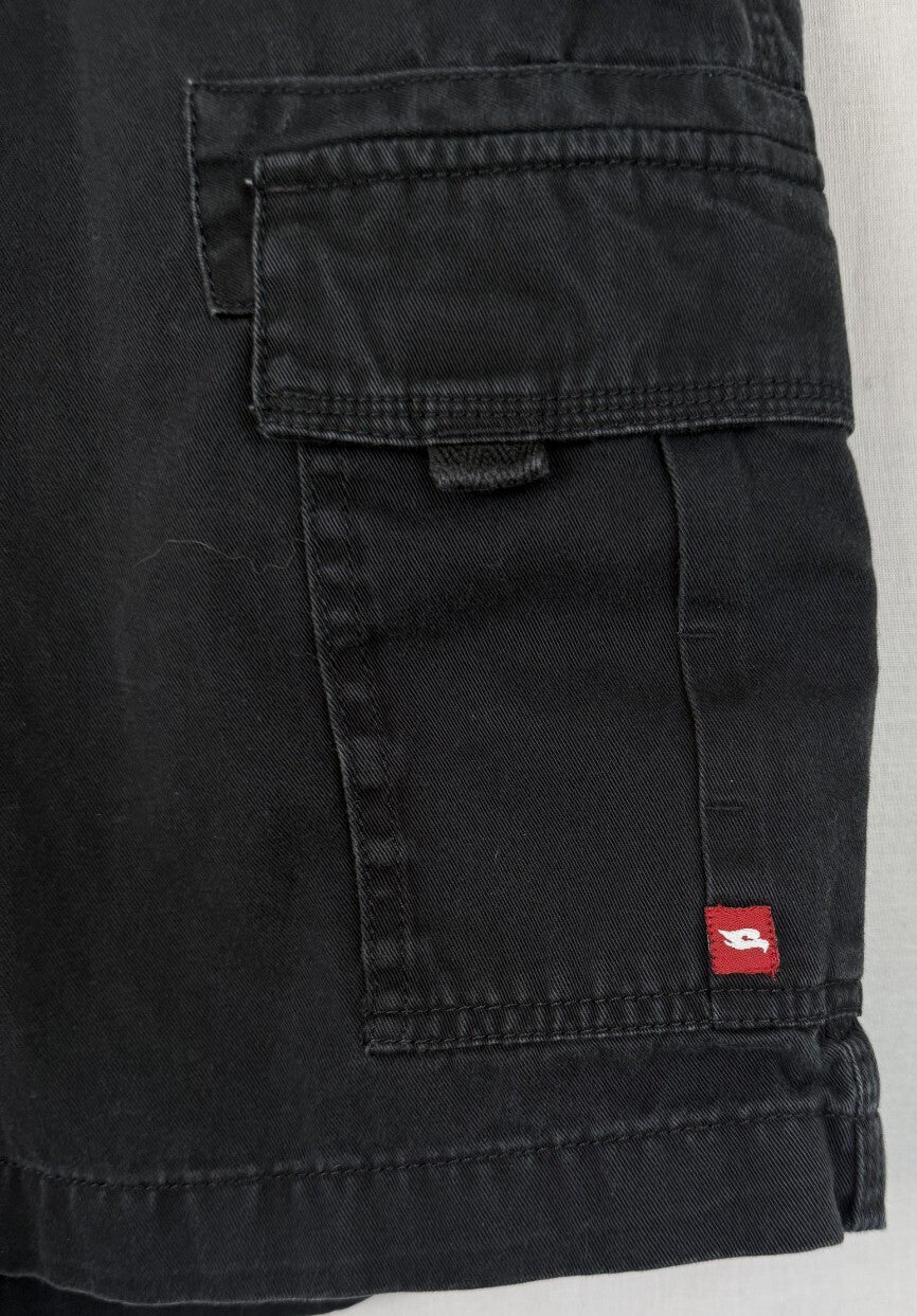 Tony Hawk Mens Size 34 Cargo Shorts Black Cotton Skateboarding Utility