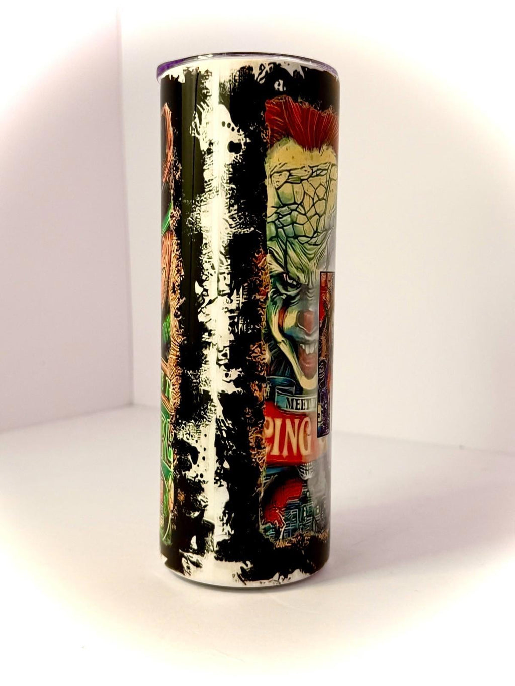 20 oz Halloween Mom Stainless Steel Tumbler with Lid, Straw Halloween