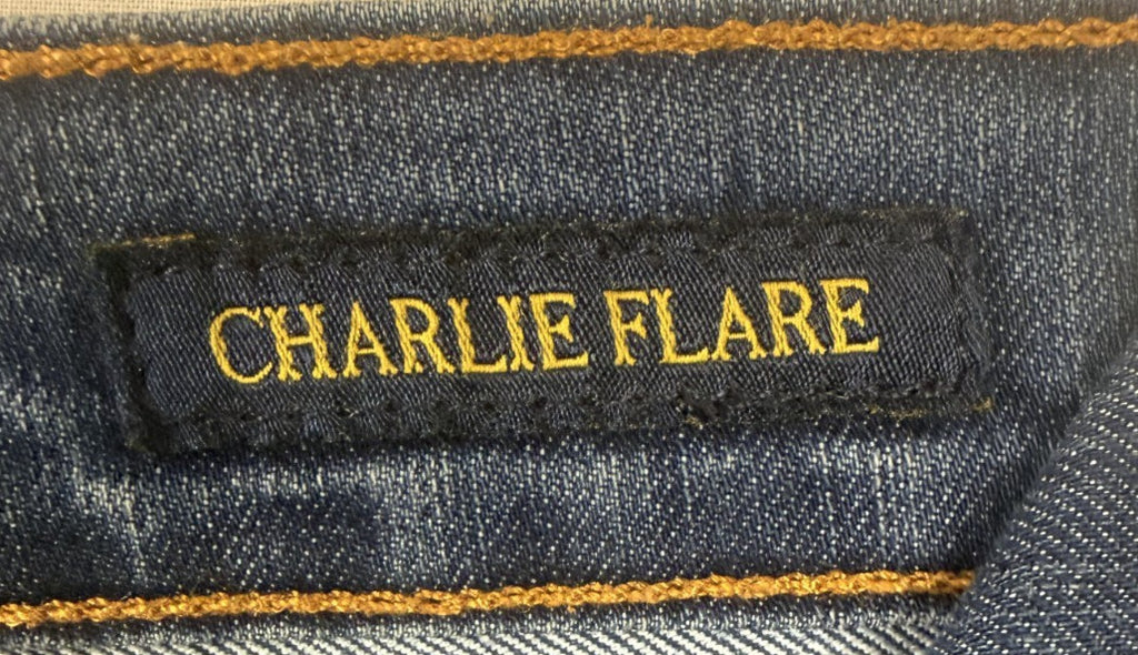 Lucky Brand Charlie Flare Jeans Womens 10 Blue Denim Stretch - Made in USA