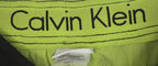 Calvin Klein Mens Shorts Size S Black Cargo Swim Trunks Board Green Mesh