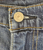 Levis 505 Mens Jeans Sz 38x30 Straight Stretch Denim Blue Whiskered