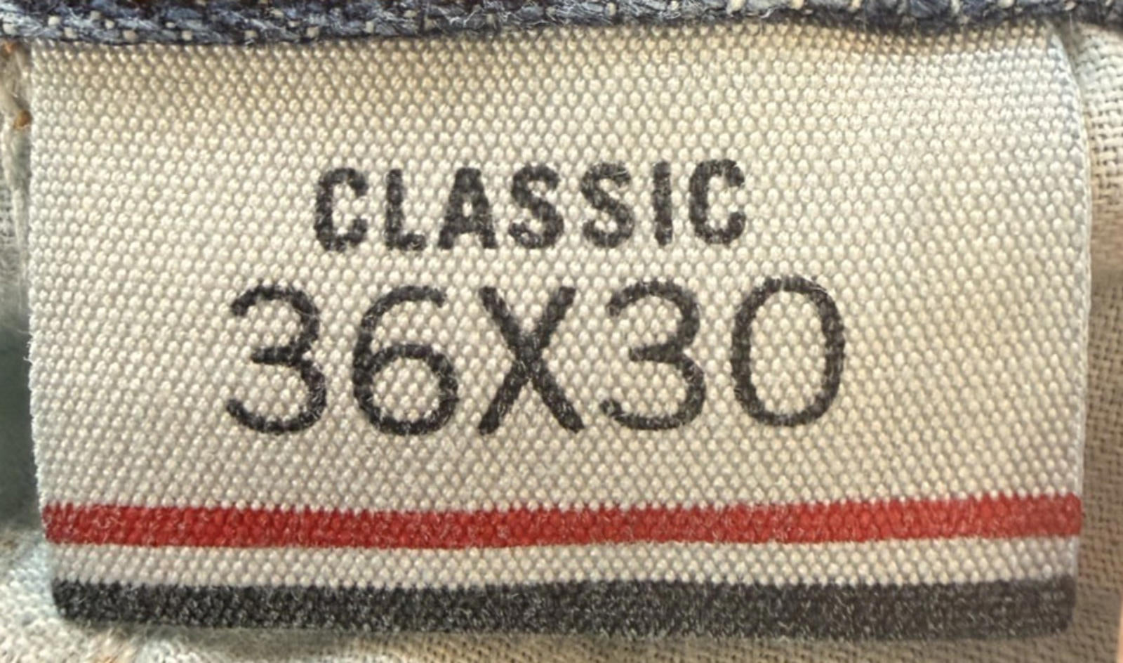 Tommy Hilfiger Mens Jeans 36x30 Blue Classic Regular Straight Denim W36 L30 TH