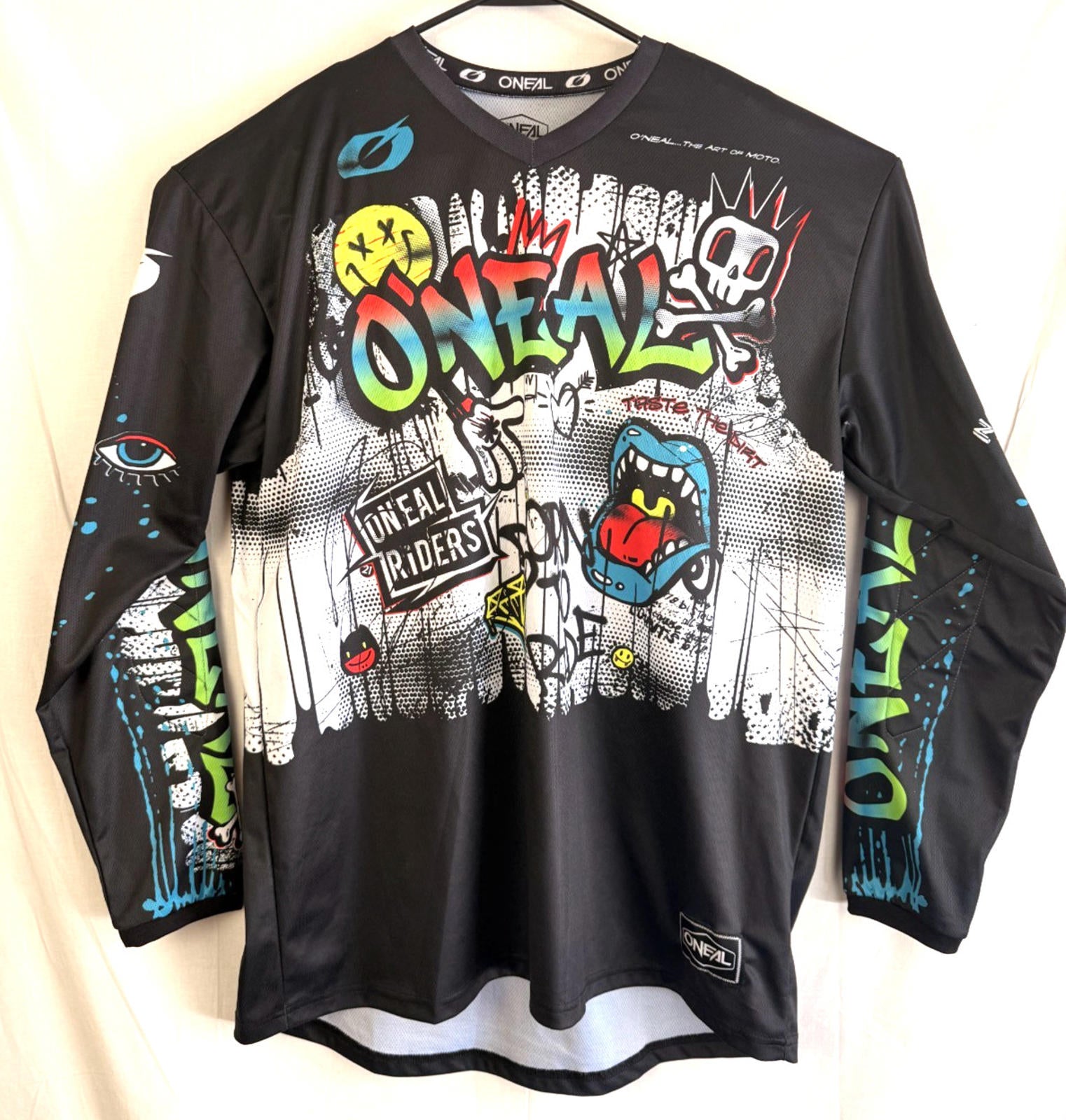 O’Neal Enjoy The Ride Jersey Size Mens XL - Padded Forearms - Graffiti Art