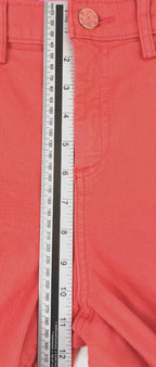 Lilly Pulitzer Womens Jeans Sz 10 Coral Pink Straight Cotton Stretch Skinny