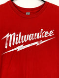 Milwaukee Tool Mens Sz XL Red Graphic T-Shirt My Tool Lasts Longer