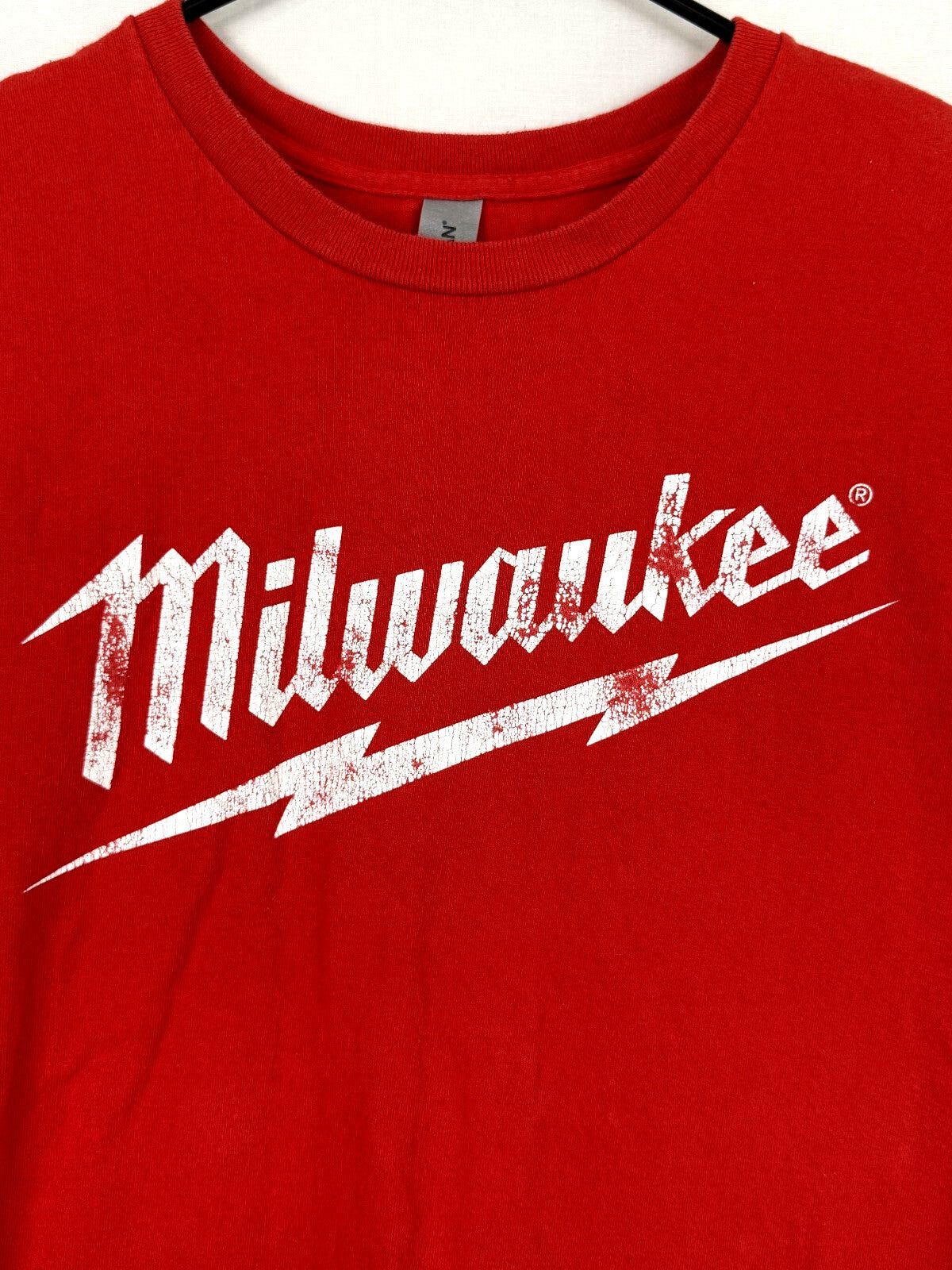 Milwaukee Tool Mens Sz XL Red Graphic T-Shirt My Tool Lasts Longer