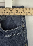 YMI jeans womens size 11 wanna betta butt skinny cropped low rise stretch blue