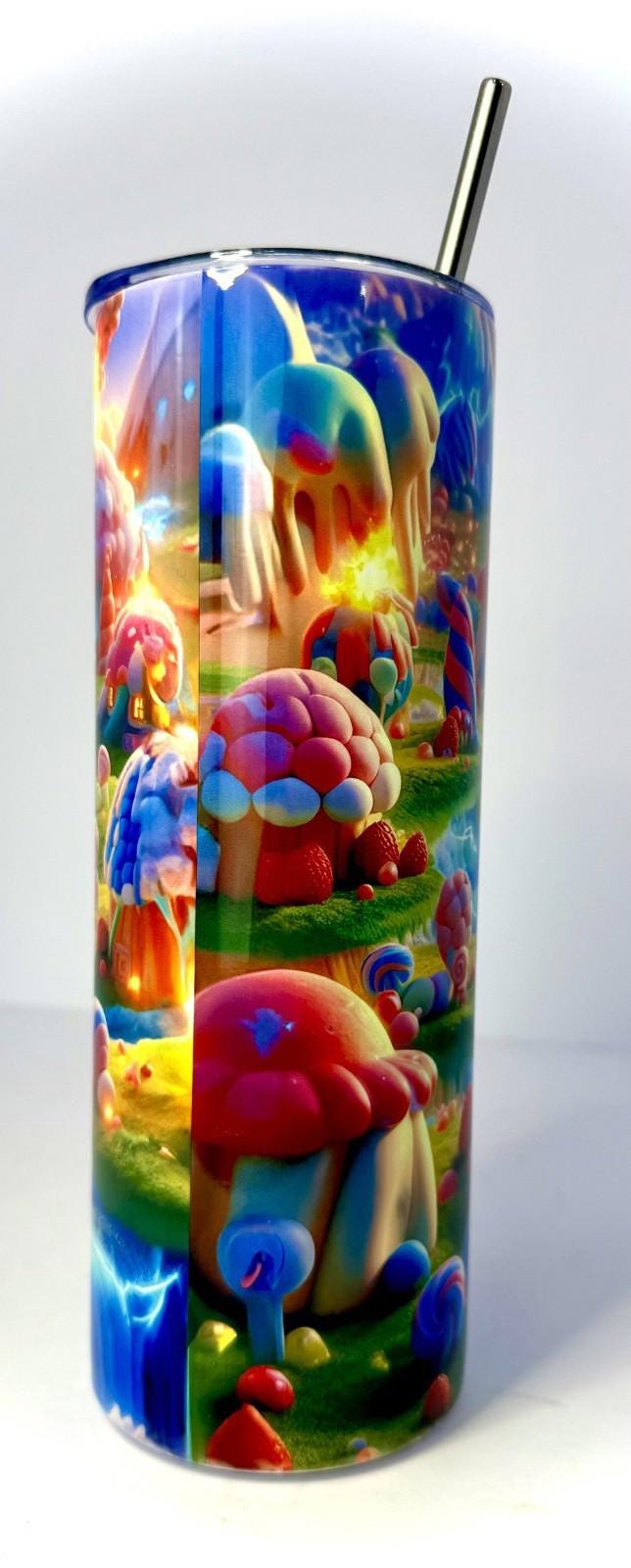 20 oz Charmander Stainless Steel Tumbler with Lid, Straw ~ Pokemon