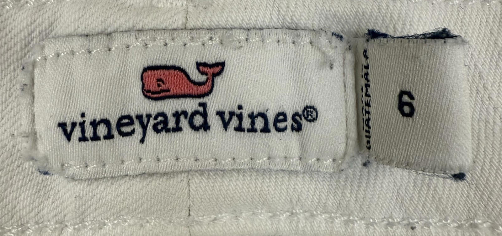 Vineyard Vines Jeans Womens Sz 6 White Skinny Ankle Stretch Cotton