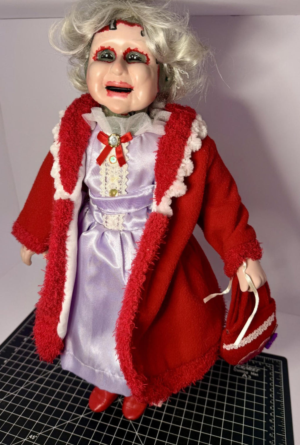 Leatherface's "Mother" - OOAK Scary Creepy Doll 18" Hand Painted Horror Art