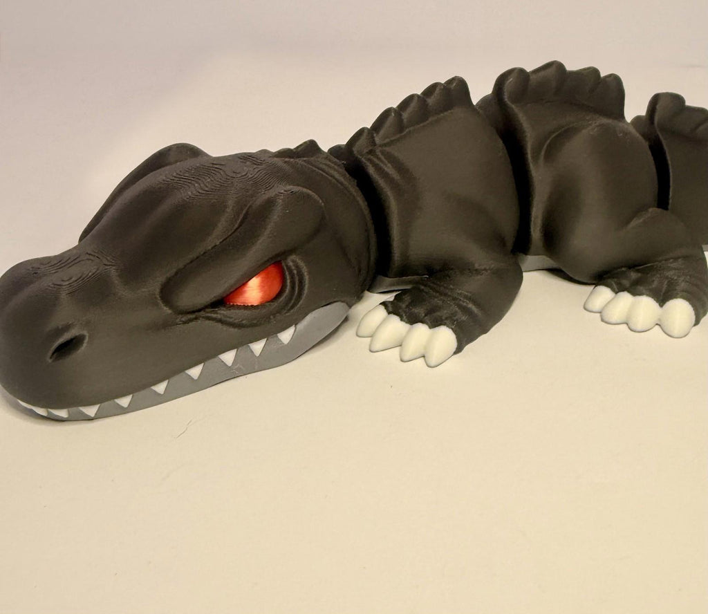 Large 3D Printed Articulated T-Rex – Flexible Toy Figurine - 12 Inches