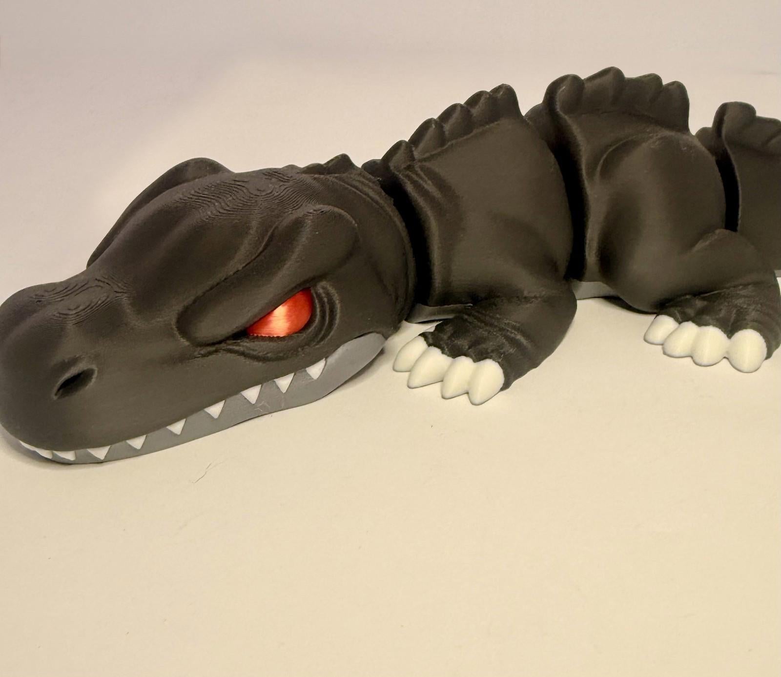 Large 3D Printed Articulated T-Rex – Flexible Toy Figurine - 12 Inches