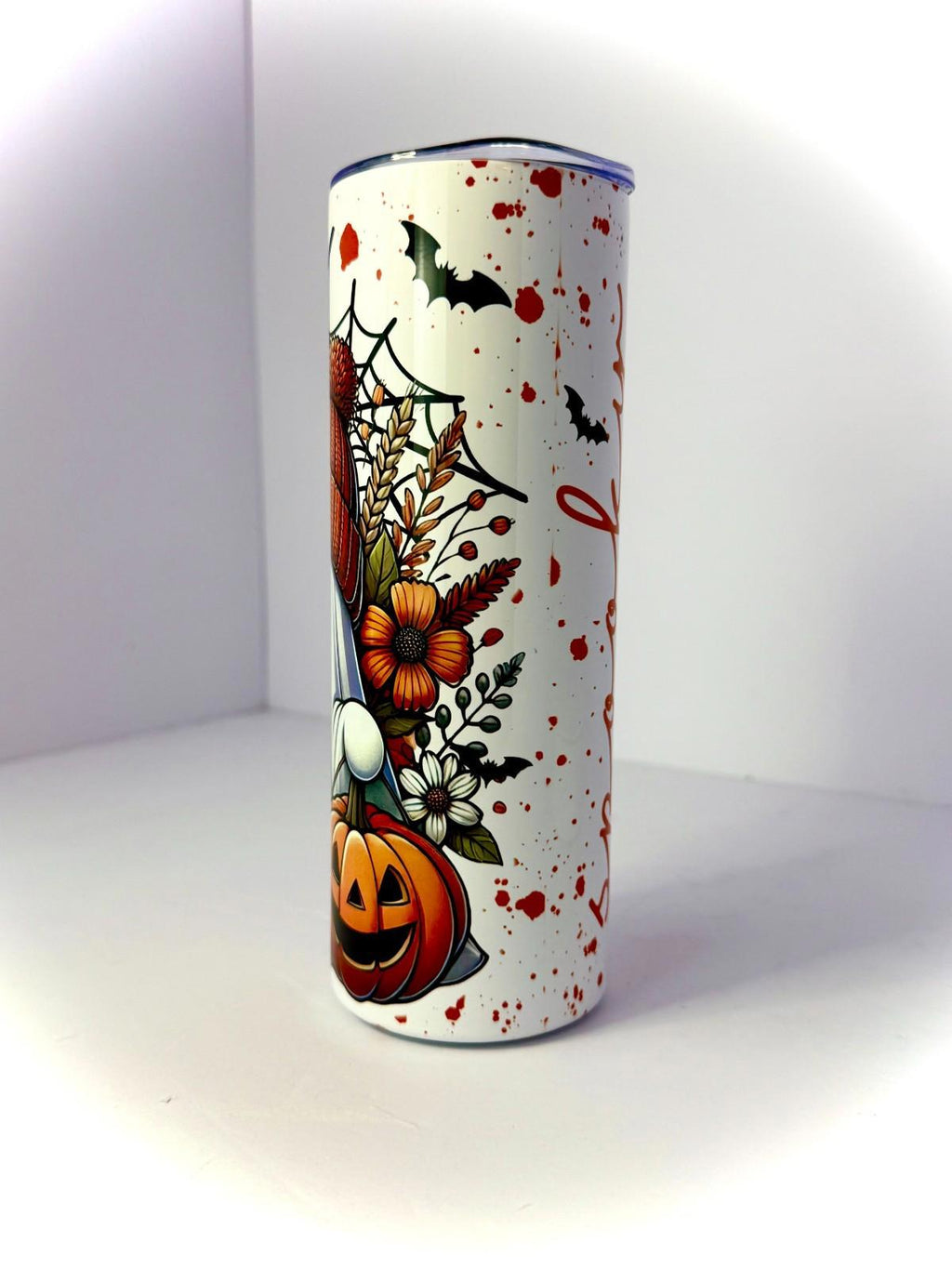 20 oz Spooky Season Stainless Steel Tumbler with Lid, Straw Halloween