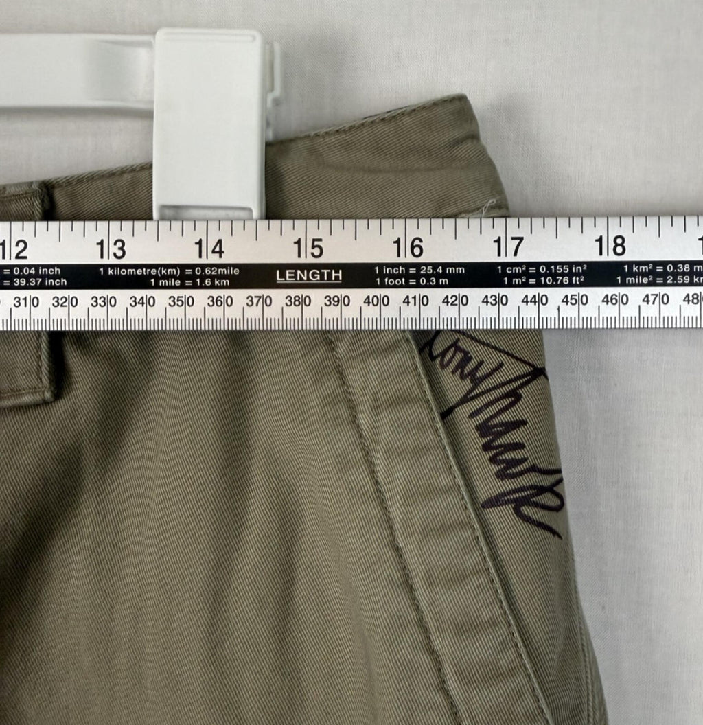 Tony Hawk Mens Size 34 Cargo Shorts Khaki Tan Cotton Skateboarding Utility